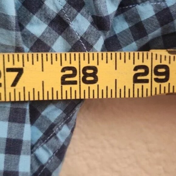 Tommy Bahama Shirt Mens 2XL Blue Check Button Up Long Sleeve Pima Cotton Casual - Picture 10 of 10